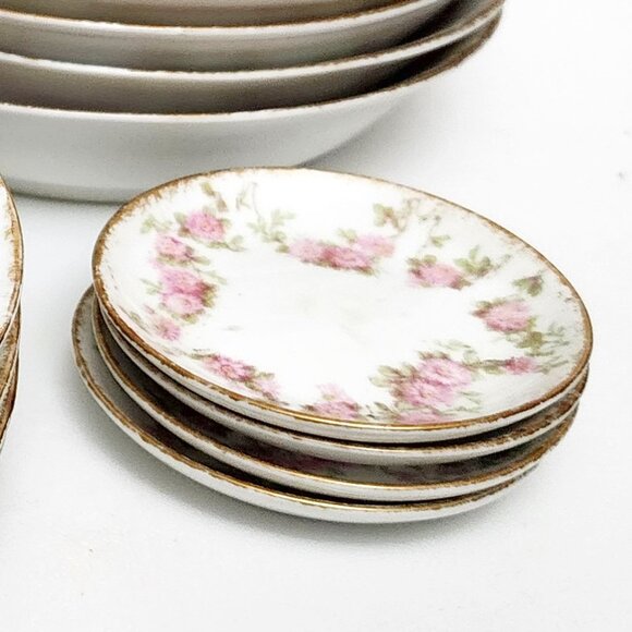 Antique CH Field Haviland Limoges GDA France Butter 4 Pat Dish Schleiger 195G - Picture 4 of 7